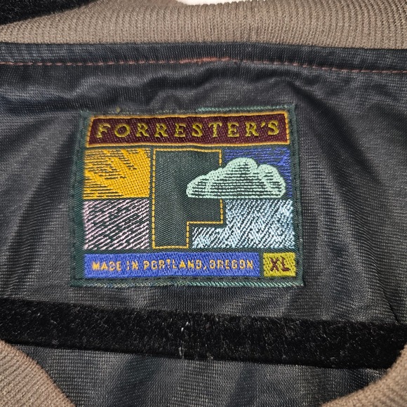 Vintage Forresters Outerwear Men XL Pullover Windbreaker Striped V Neck 80s 90s - Picture 2 of 6